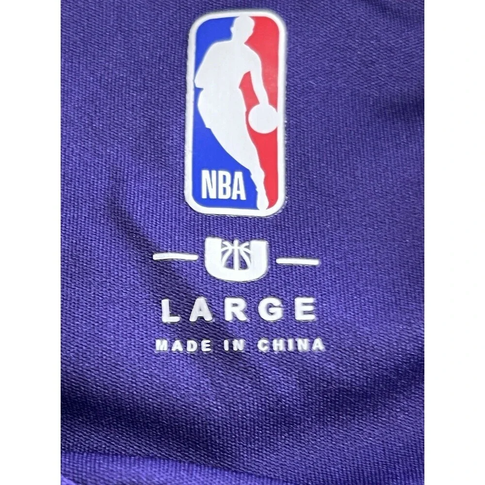 Phoenix Suns NBA Purple Tee Shirt Short Sleeves Size Large Devin Booker #1